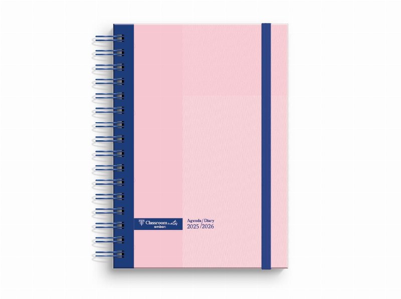Agenda Escolar Semanal A5 Ambar Salmão 16.5X21.7X15Cm