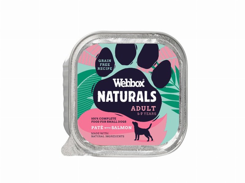 Comida Húmida Natural Para Cão Webbox Patê Com Salmão 150 g