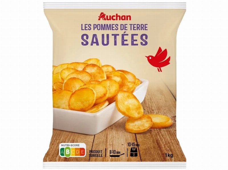 Batatas Salteadas Auchan Em Rodelas Para Airfryer 1 kg