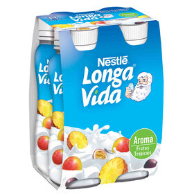 Iogurte Líquido Frutos Tropicais Longa Vida 640 gr (4 Un)