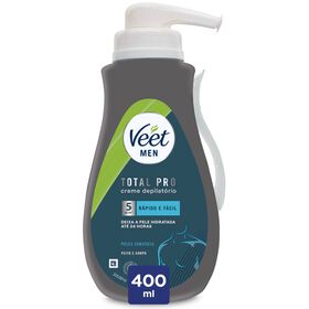 Creme Depilatório Men Total Pro Corpo Pele Sensível Veet 400 ml