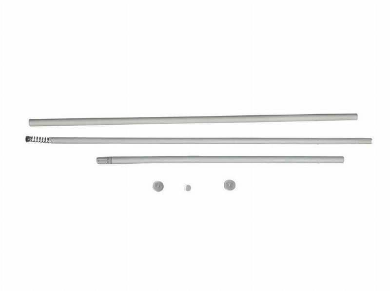 Varão Para Cortina Duche Actuel Aluminio Branco 75-215Cm