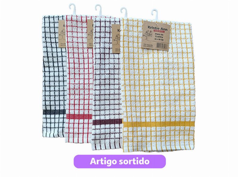 Pano Cozinha Turco Zâmbia 38X58 Cm Cores Sortidas