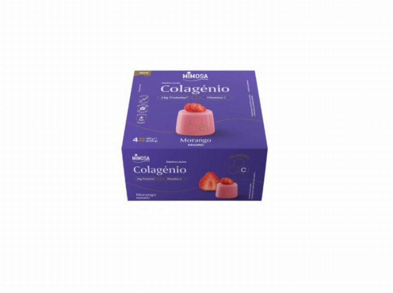 Gelatina Com Iogurte Mimosa Morango Com Colagénio 4X120 g