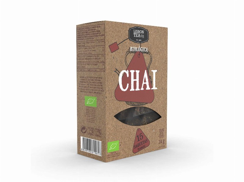 Chá Lisbon Tea Co. Preto Chai Bio 15 Saquetas