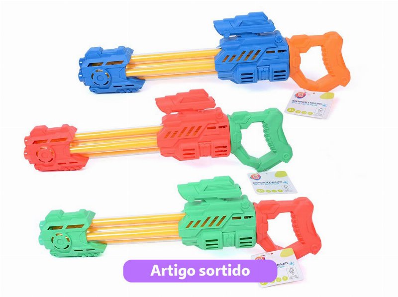 Pistola De Água One Two Fun 55Cm Cores Sortidas