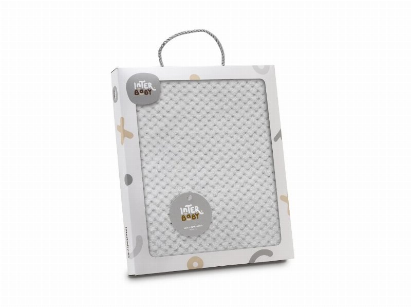 Manta Interbaby Suave Cinzento 80X110Cm
