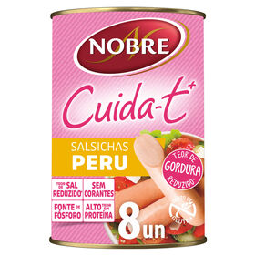 Salsichas De Peru Cuida-T+ Lata 8 Un Nobre 350 gr (Peso Escorrido 160 gr)