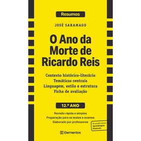 Resumos - O Ano Da Morte De Ricardo Reis - José Saramago - 12.º Ano De Elementos