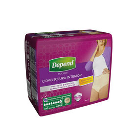 Cuecas Incontinência Super S/M Depend 10 Un