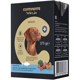 Comida Húmida Para Cão Pate Atum Continente Seleção 375 g