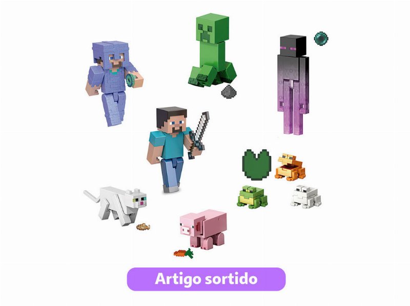 Figuras Craft-A-Block Minecraft Modelos Sortidos
