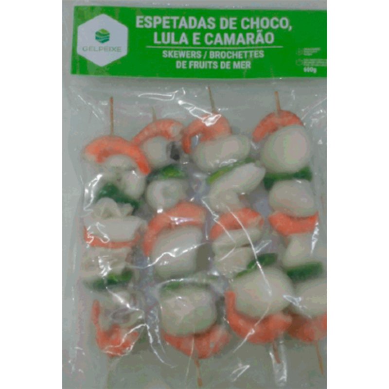 Espetada De Choco Lula E Camarão 600 g