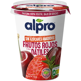 Vegegurte Base De Soja Frutos Vermelhos Sem Açúcar Alpro    400 gr