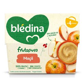 Puré De Fruta Maçã +4M Blédina 4 X 95 gr