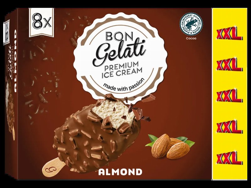 Gelado De Baunilha E Amêndoa