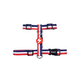 Arnês Para Cão Stripes3 Vermelho E Azul Xs Dashi 1 Un