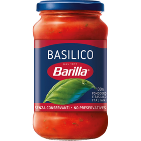 Molho Basílico Em Vidro Sem Glúten Barilla 400 ml