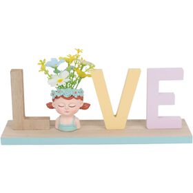 Letra Love Com Planta Kasa