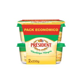 Manteiga Magra Président 2 X 250 gr