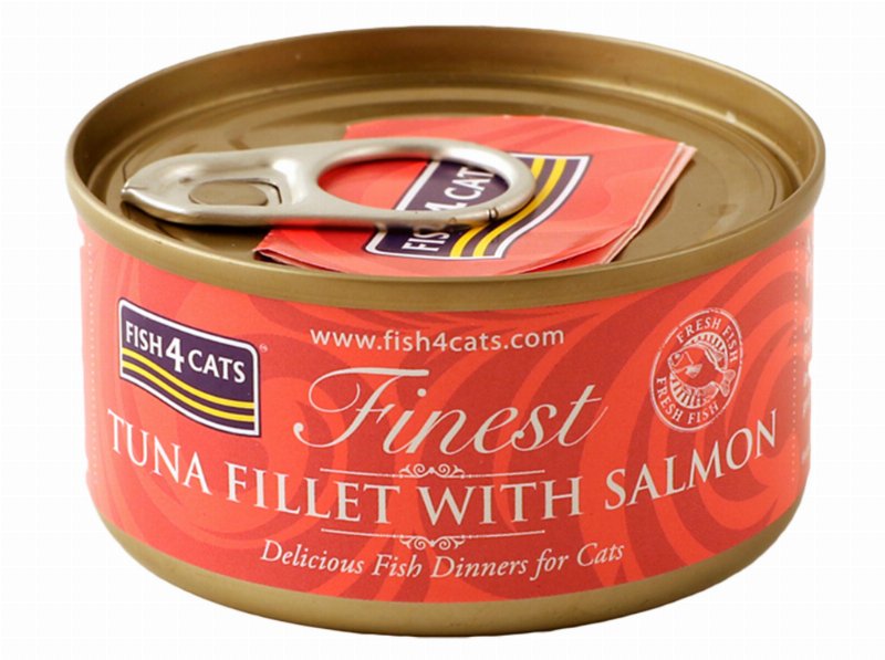 Comida Húmida Gato Fish4Cats Atum E Salmão 70 g