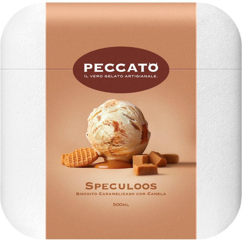 Gelado Speculo Biscoito Caramelizado De Canela 500 ml