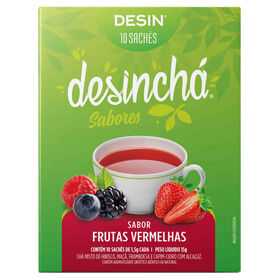 Chá Frutos Vermelhos Saquetas Desinchá 10 Un