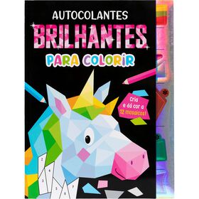 Autocolantes Brilhantes Para Colorir (Unicórnio)