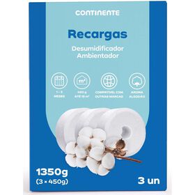 Conjunto De 3 Recargas Desumidificador 450 g Colónia Continente