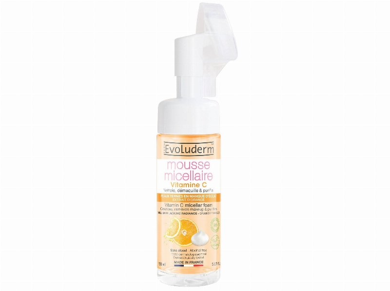 Mousse De Limpeza Evoluderm Vitamina C Escova 150 ml