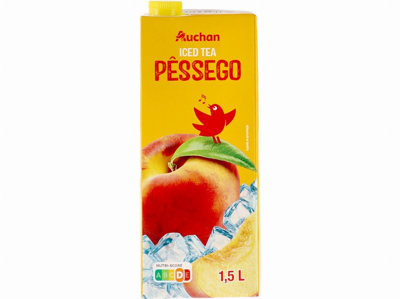 Iced Tea Auchan Pêssego Brick 1.5 l