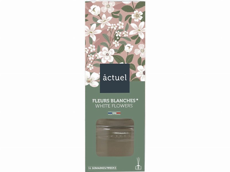 Difusor Mikado Actuel Flores Brancas 90 ml