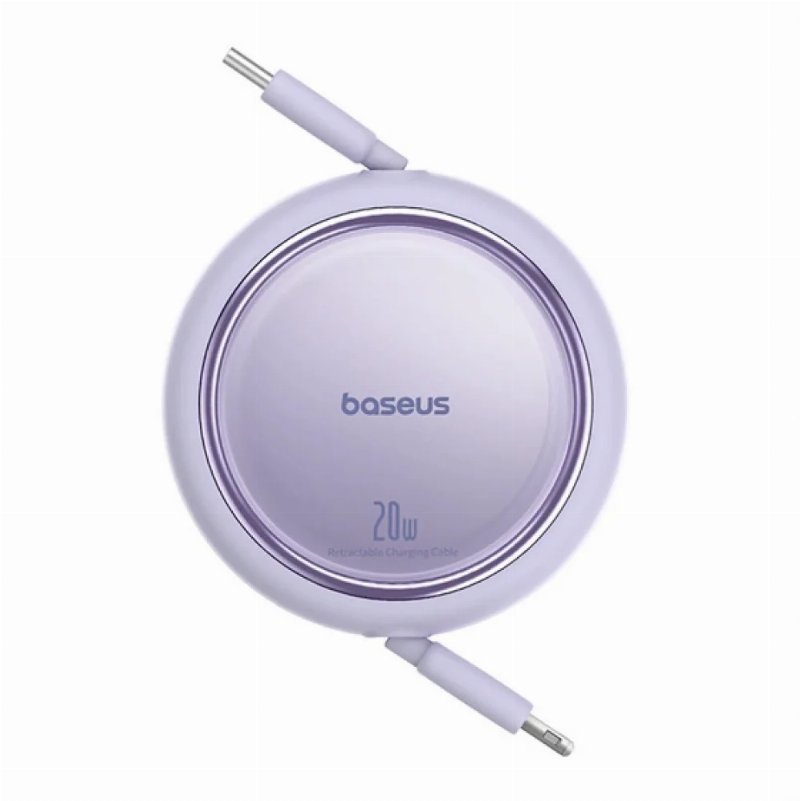Baseus Cabo Free2Pull Retractable Charging Cabo Usb-C To Ip 20W 1M Cluster Preto