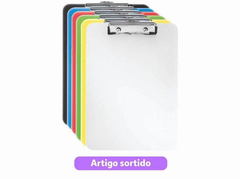 Prancheta Vivida Esselte Com Pinça Cores Sortidas