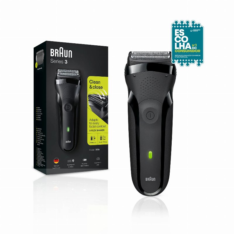 Braun Máquina De Barbear Elétrica Series 3 300 Black