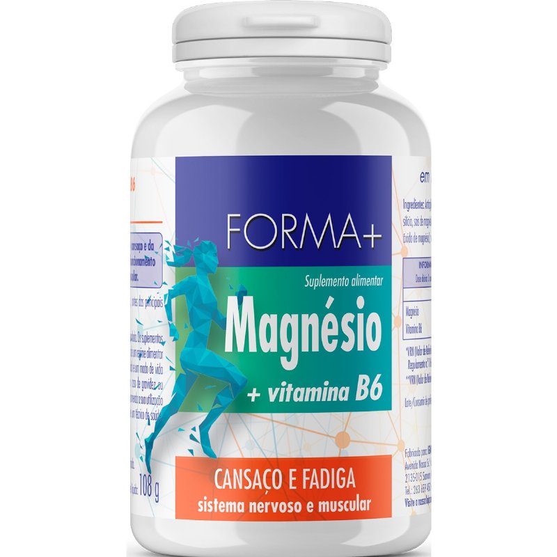 Magnésio + Vitamina B6 Cansaço E Fadiga 90 unidades