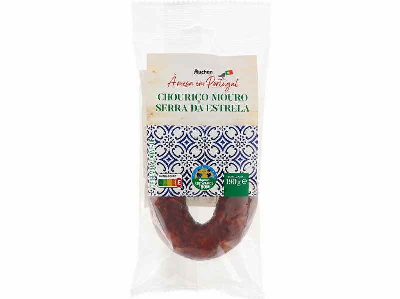 Chouriço Mouro Auchan À Mesa Em Portugal Cultivamos O Bom Serra Da Estrela 190 g