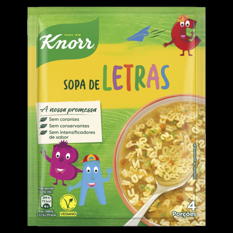 Sopa De Letras Knorr 0.082Kg