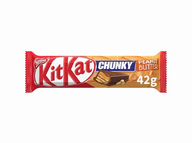Snack De Chocolate Kit Kat Chunky Manteiga De Amendoim 42 g