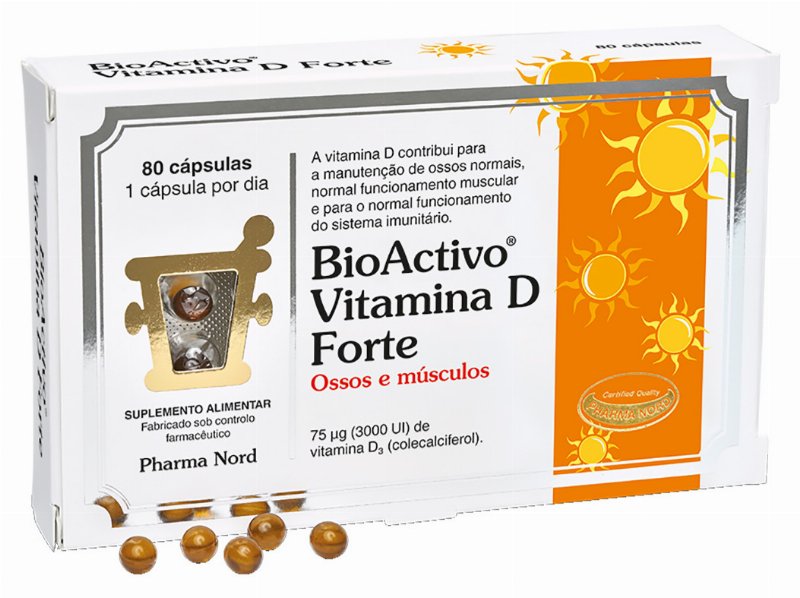 Suplemento Bioactivo Vitamina D Forte 80 Capsulas