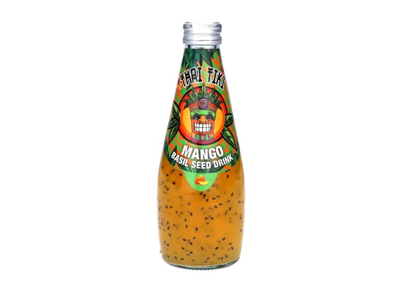 Bebida C/ Semente Manjericão Thai Tiki Manga 290 ml