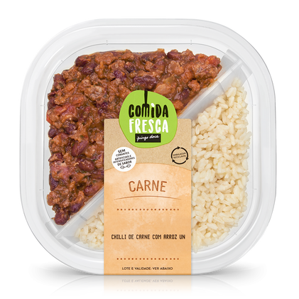 Chilli De Carne Com Arroz Comida Fresca 0.3Kg