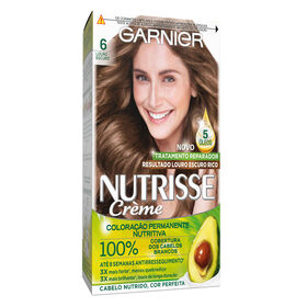 Coloração Permanente Louro Escuro 6.0 Garnier Nutrisse 1 Un