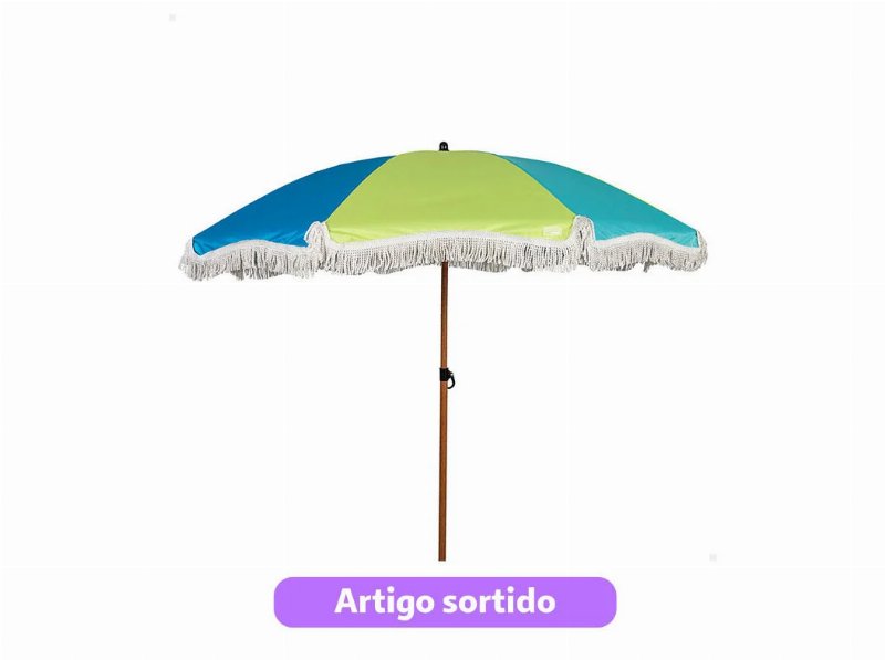 Chapéu De Sol Aktive Riscas Uv50 180Cm Cores Sortidas
