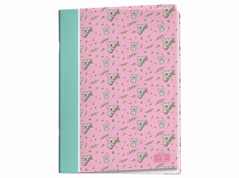 Caderno A4 Mitos Koala Pautado Capa Pp 48 Folhas 80 g Agrafado