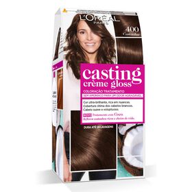 Coloração Tom Sobre Tom Castanho 400 l'oréal Paris Casting Creme Gloss 1 Un