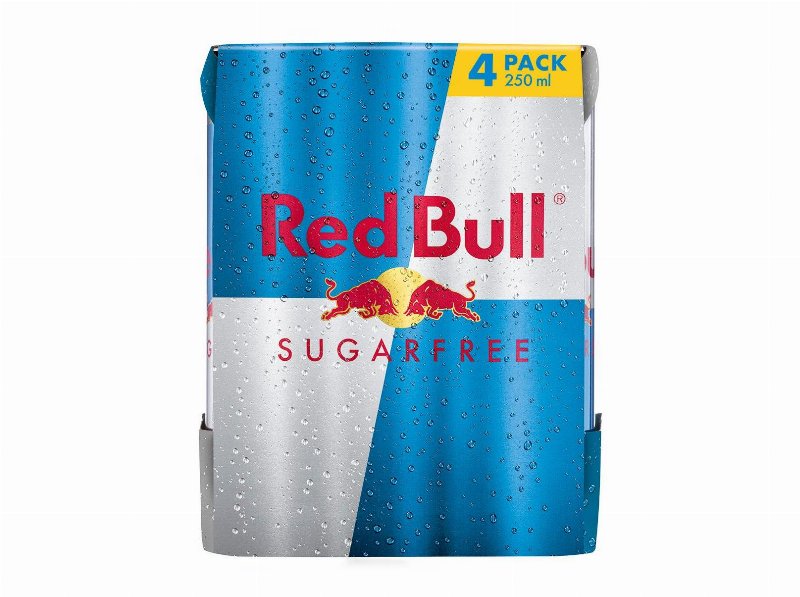 Bebida Energetica Red Bull Sugar Free Lata 4X0.25 l