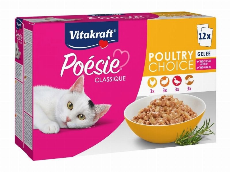 Comida Húmida Gato Vitakraft Poesie Poultry Choice 12X85 g