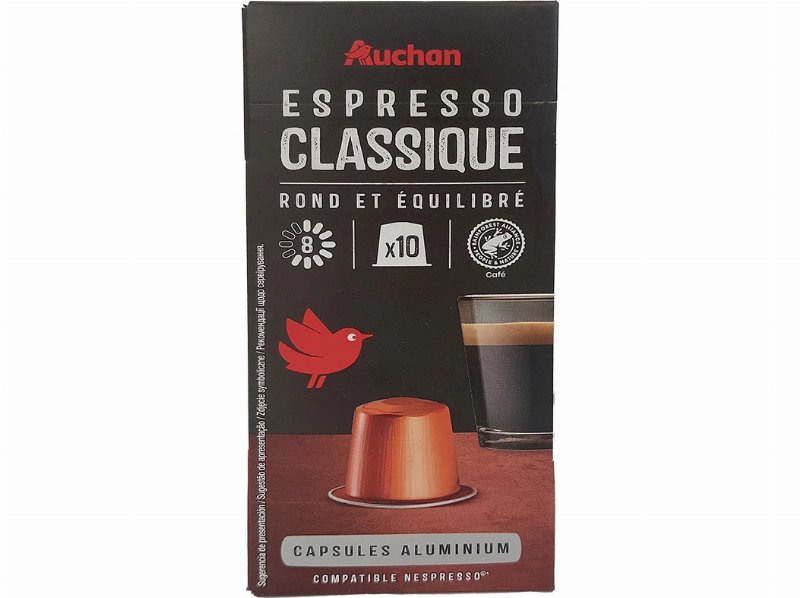 Cápsulas Auchan Café Nespresso Aluminio Expresso Classique 10Un