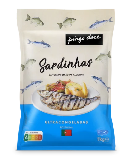 Sardinha Nacional Congelada Pingo Doce 1Kg